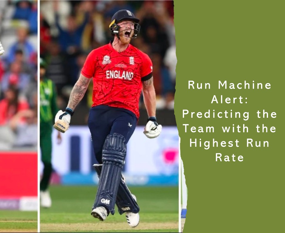 Run Machine Alert: Predicting the Team with the Highest Run Rate